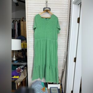 Old Navy Women’s XL Vintage Green Midi Prairie Dress